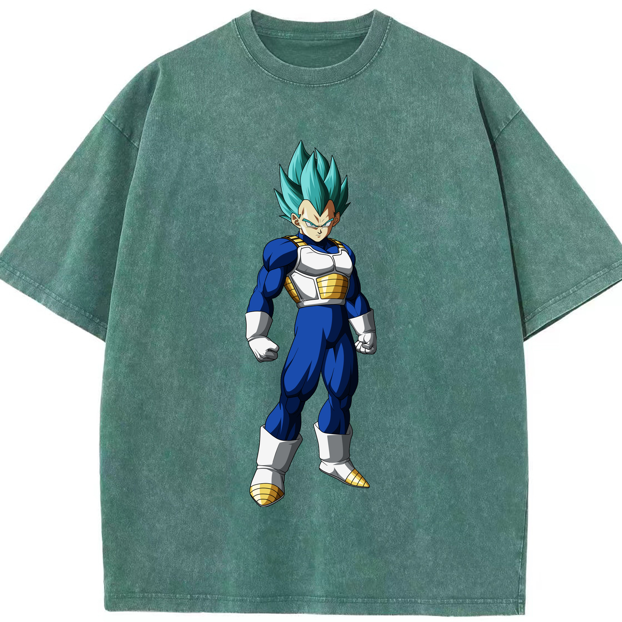 （画像用） ドラゴンボール ベジータ四世（Bejīta Yonsei）DRAGON BALL Vegeta IV 綿100% ヴィンテージ風 半袖Tシャツ（フロントプリント）